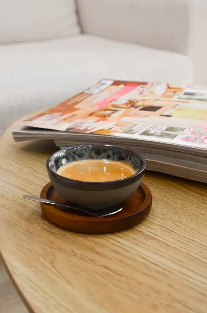 carte des boissons café expresso