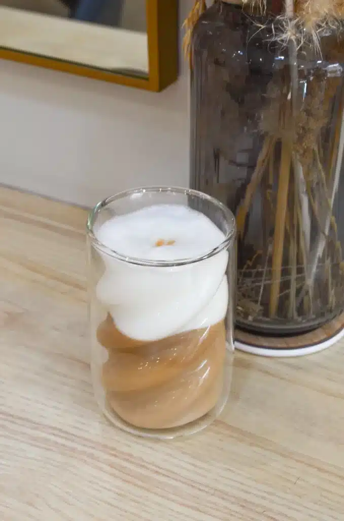 carte des boissons café latte